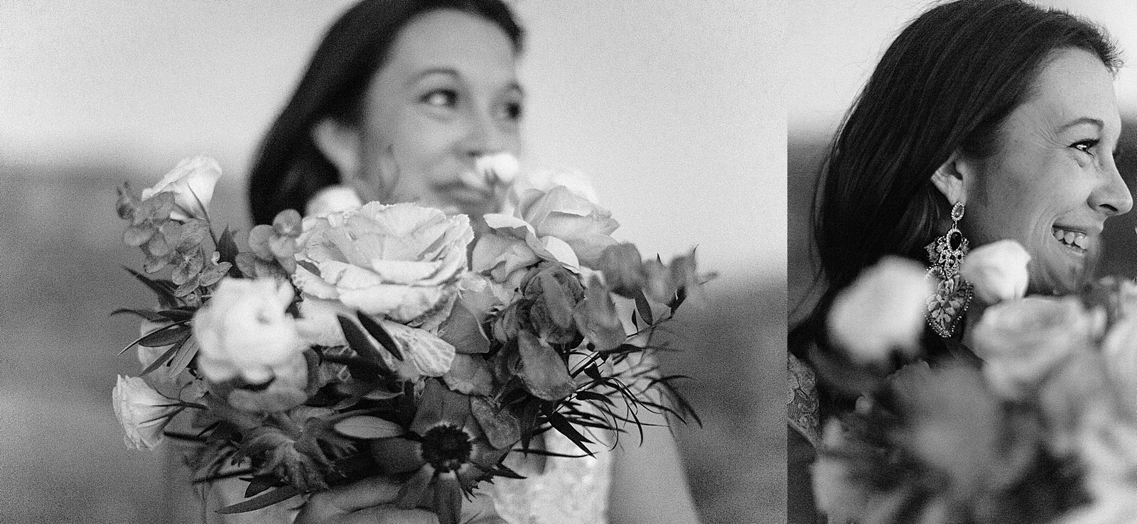 Black and White Bouquet Shot