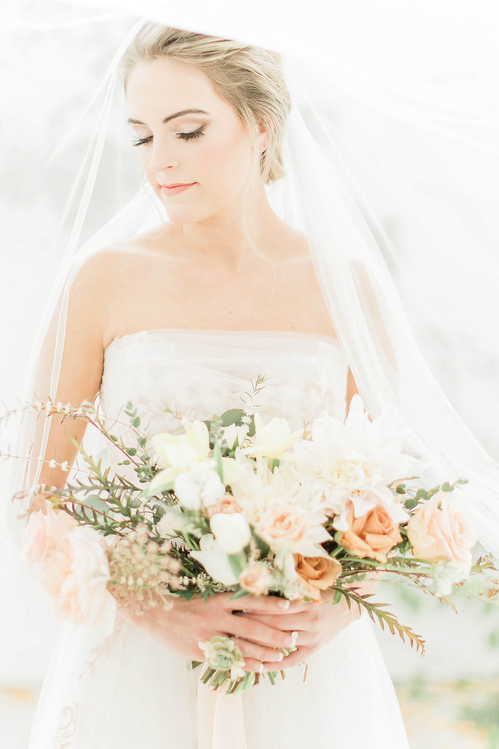 Bride With Veil, The Nest, Dallas,, Anna Kay Photography, San Antonio Wedding Photographer