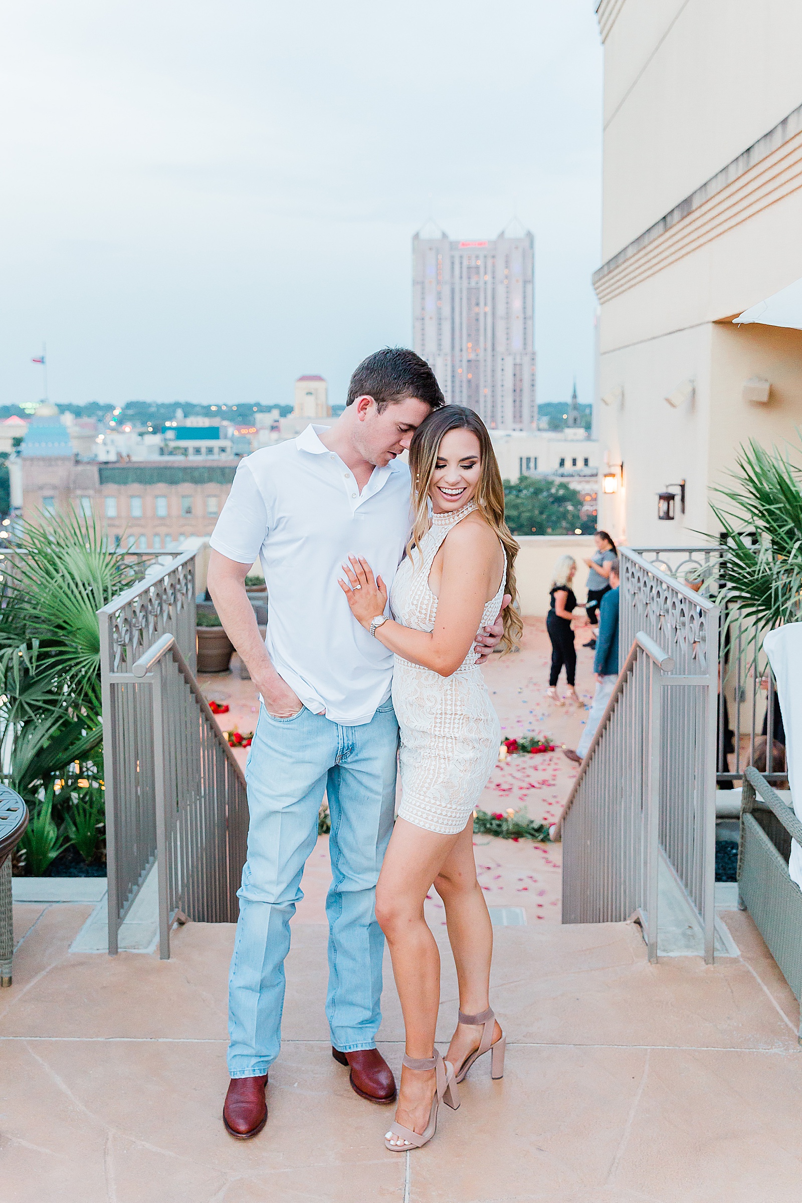 City Skyline Couples Engagement Session