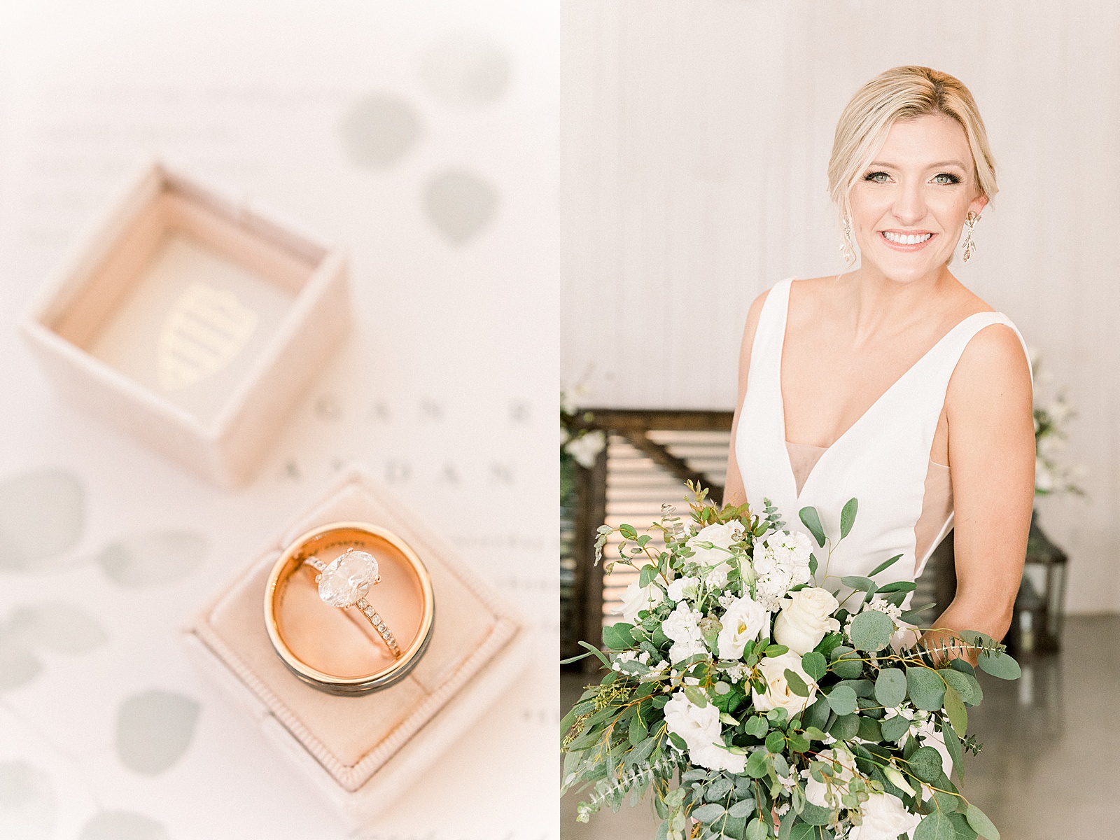 Wedding Rings and Bridal Portrait, Blissful Hill