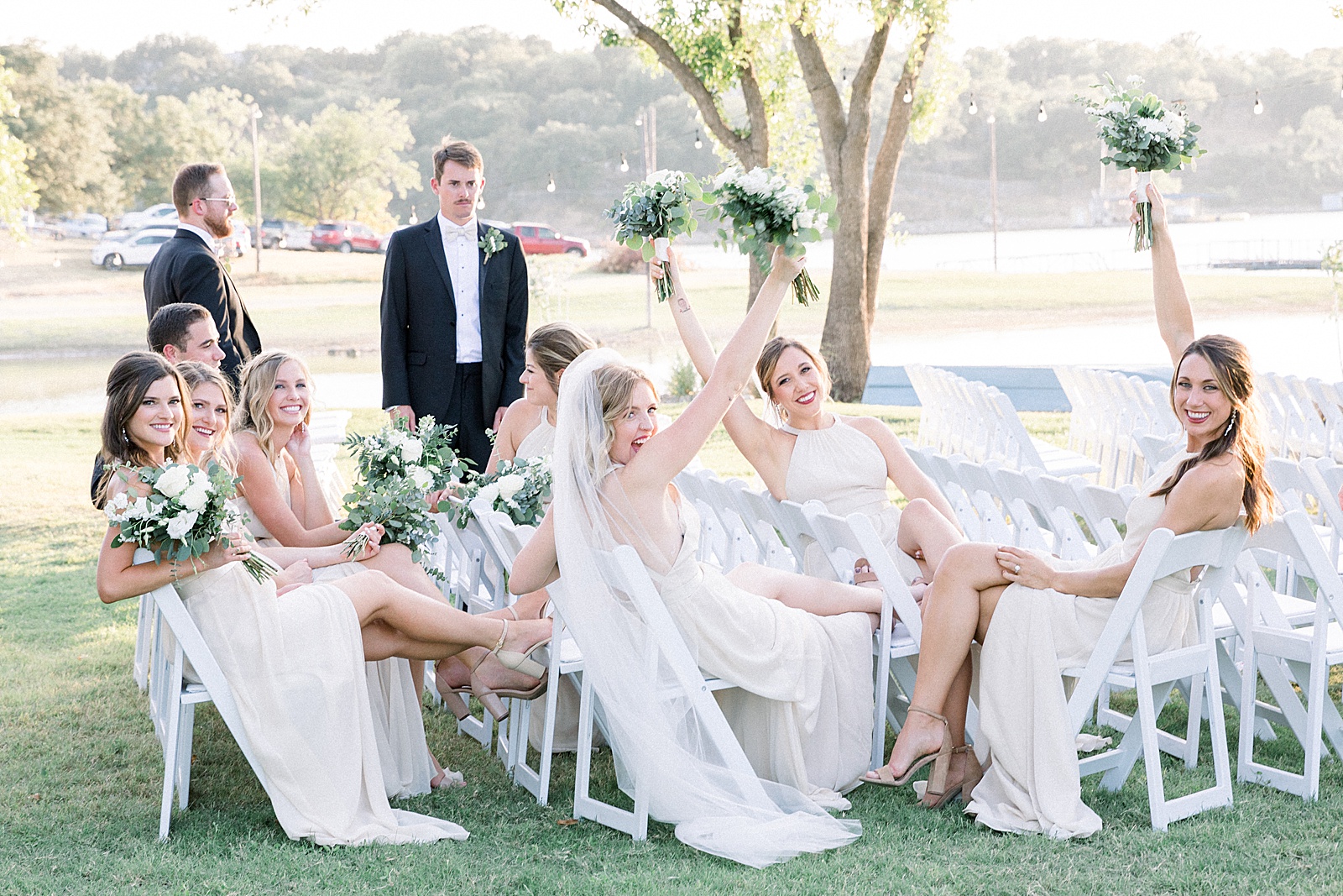 Fun Bridesmaids Photo, Blissful Hill, Austin and San Antonio Wedding Photographer, Anna Kay Photography