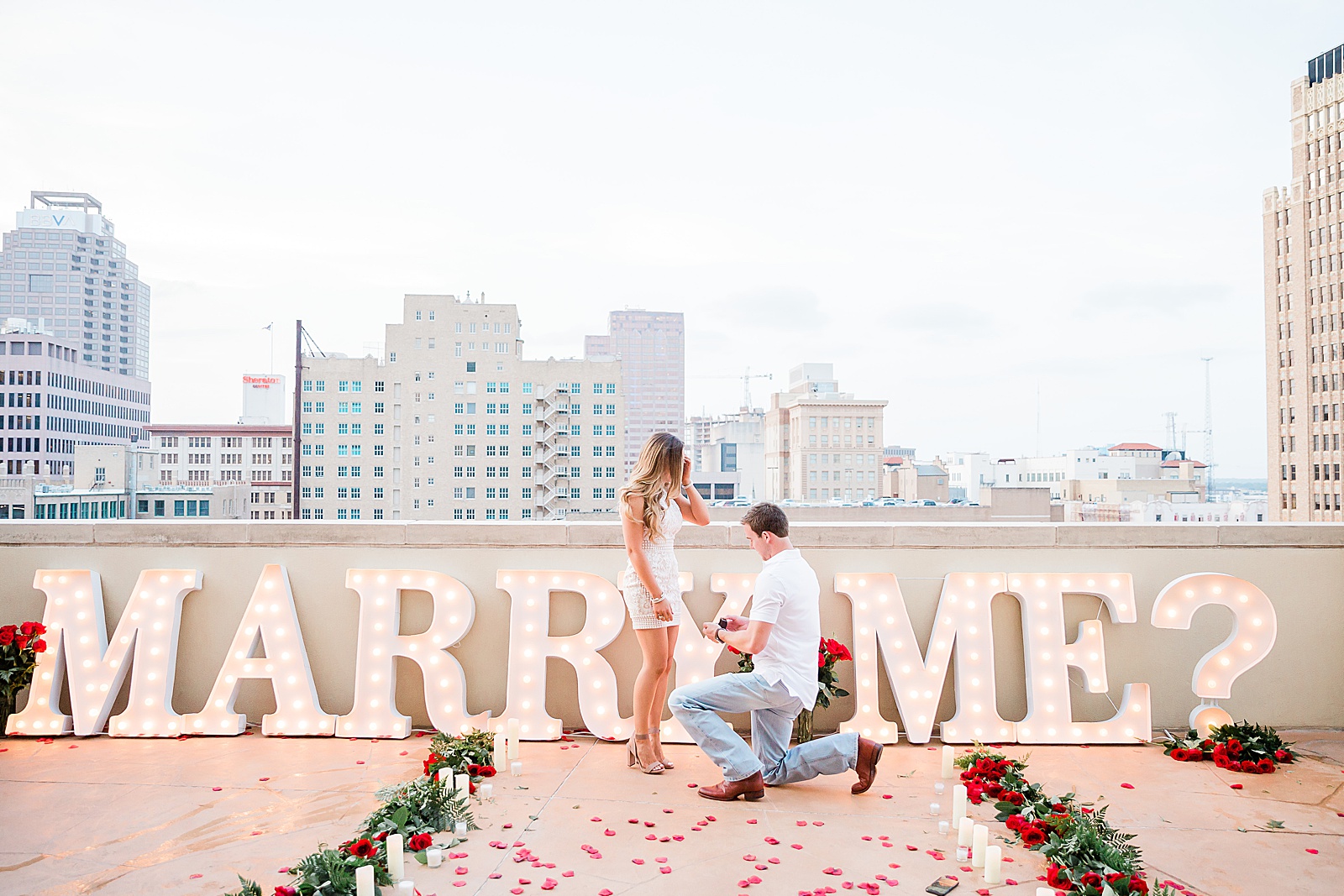 Rooftop Proposal-Best San Antonio Proposals-Anna Kay Photography