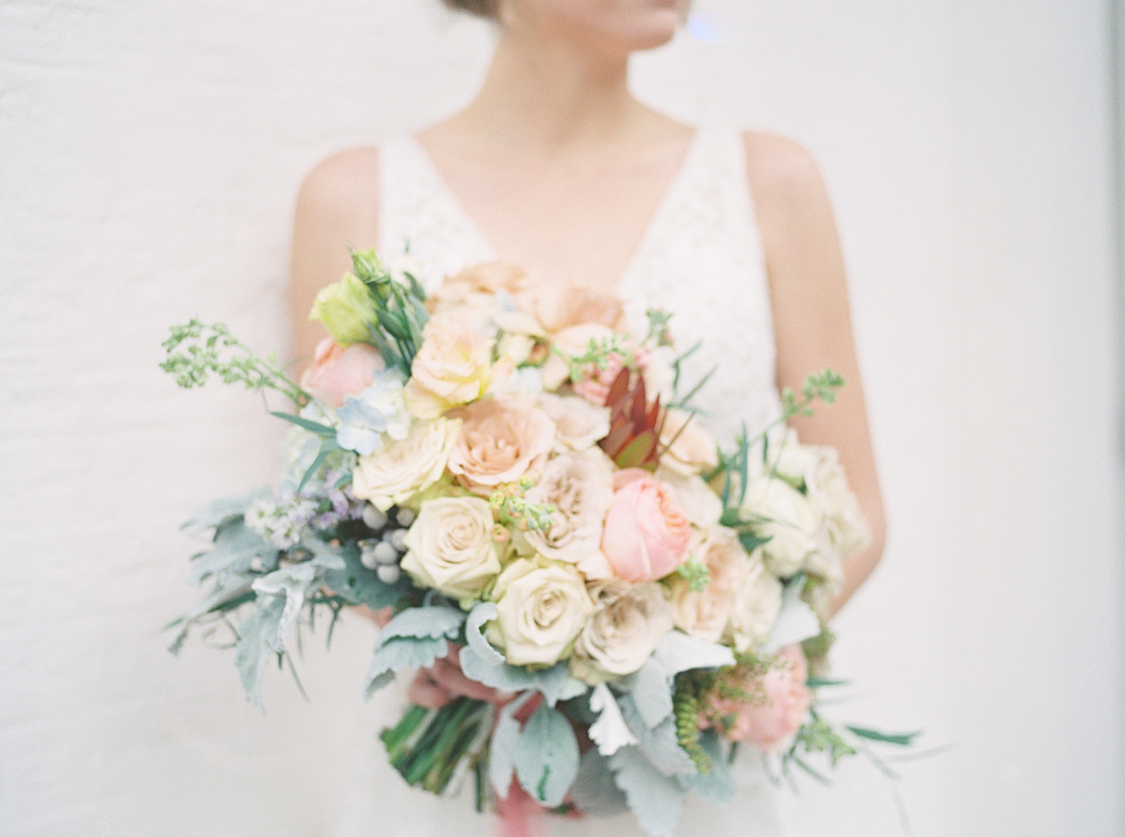 Whimsical Wedding Bouquets, Film Photography, Anna Kay Photography, San Antonio Wedding Photographer