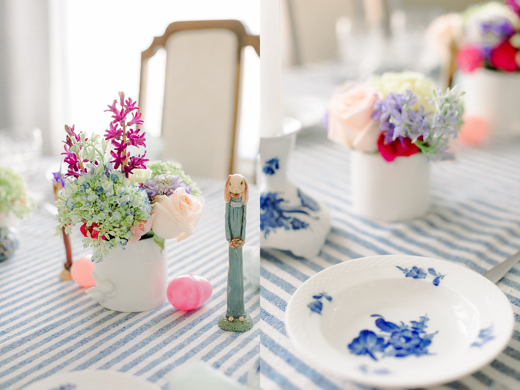 Blue and White Easter Decor, Spring Inspiration, Anna Kay Photography
