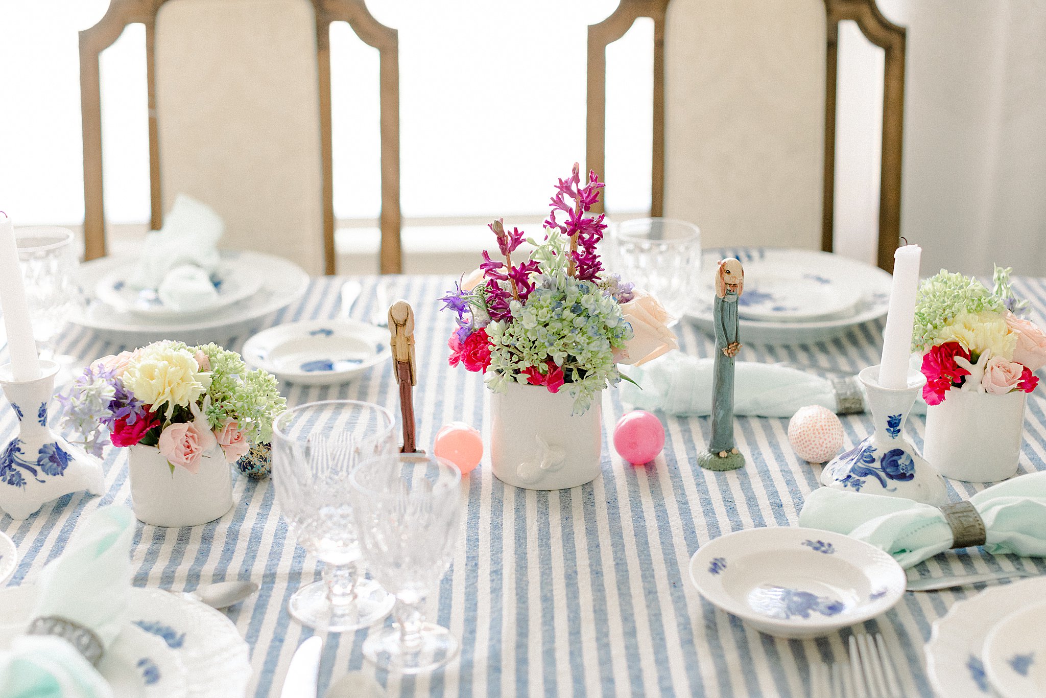 Blue and White Easter Decor, Spring Inspiration, Anna Kay Photography
