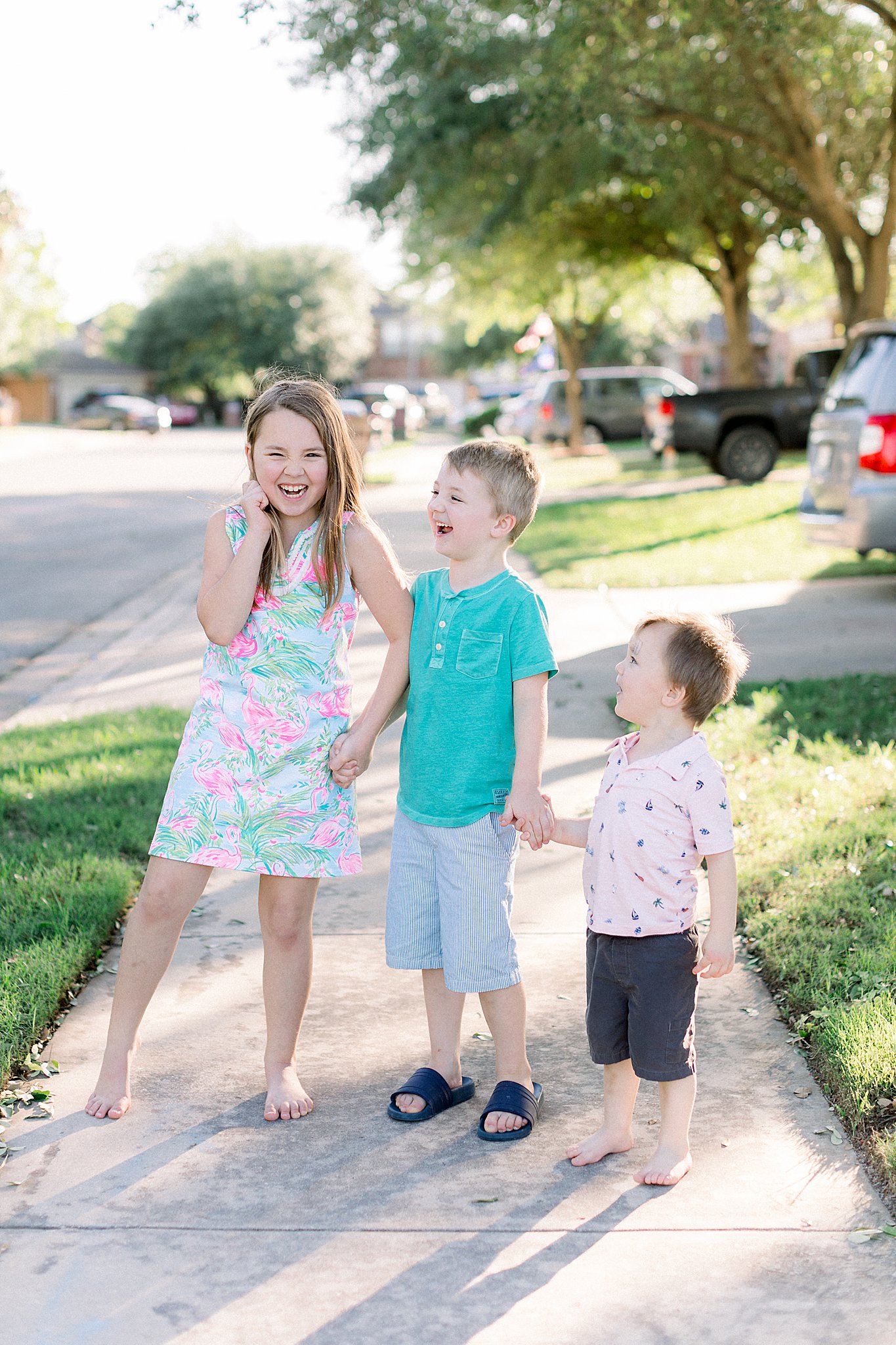 Seersucker and Lilly Pulitzer Family Photo Outfits, San Antonio Photographer