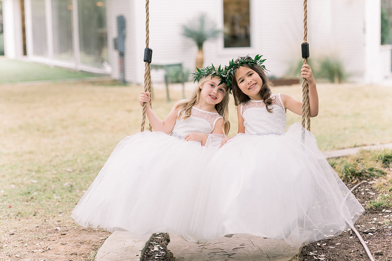 Flower Girls, Light Blue and Sage Spring Wedding Inspiration, Chandelier of Gruene, San Antonio