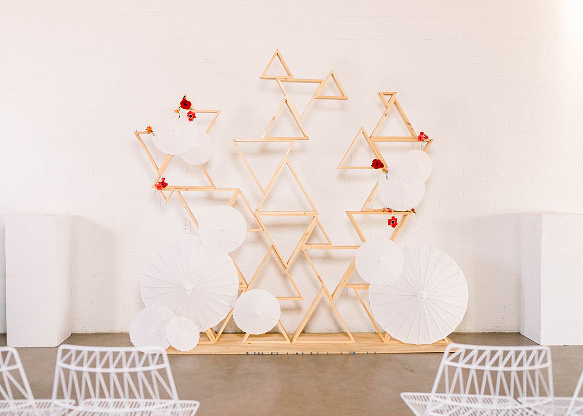 Modern and Asian inspired Ceremony Piece