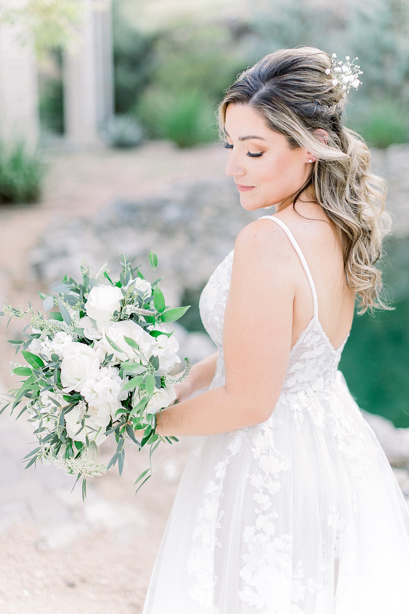 Classic Bridal Portraits at Hayes Hollow, Hidden Falls, Spring Branch, Texas | Anna Kay Photography | Hill Country Wedding Photographer