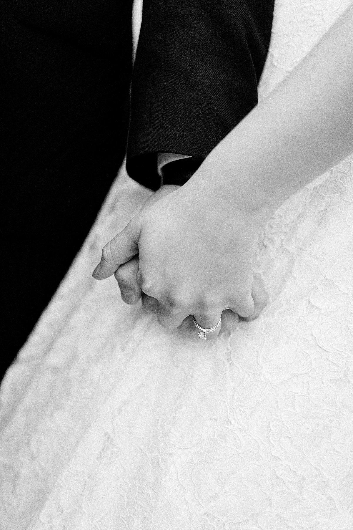 Black and White Couples Portraits, Holding Hands, Anna Kay Photography