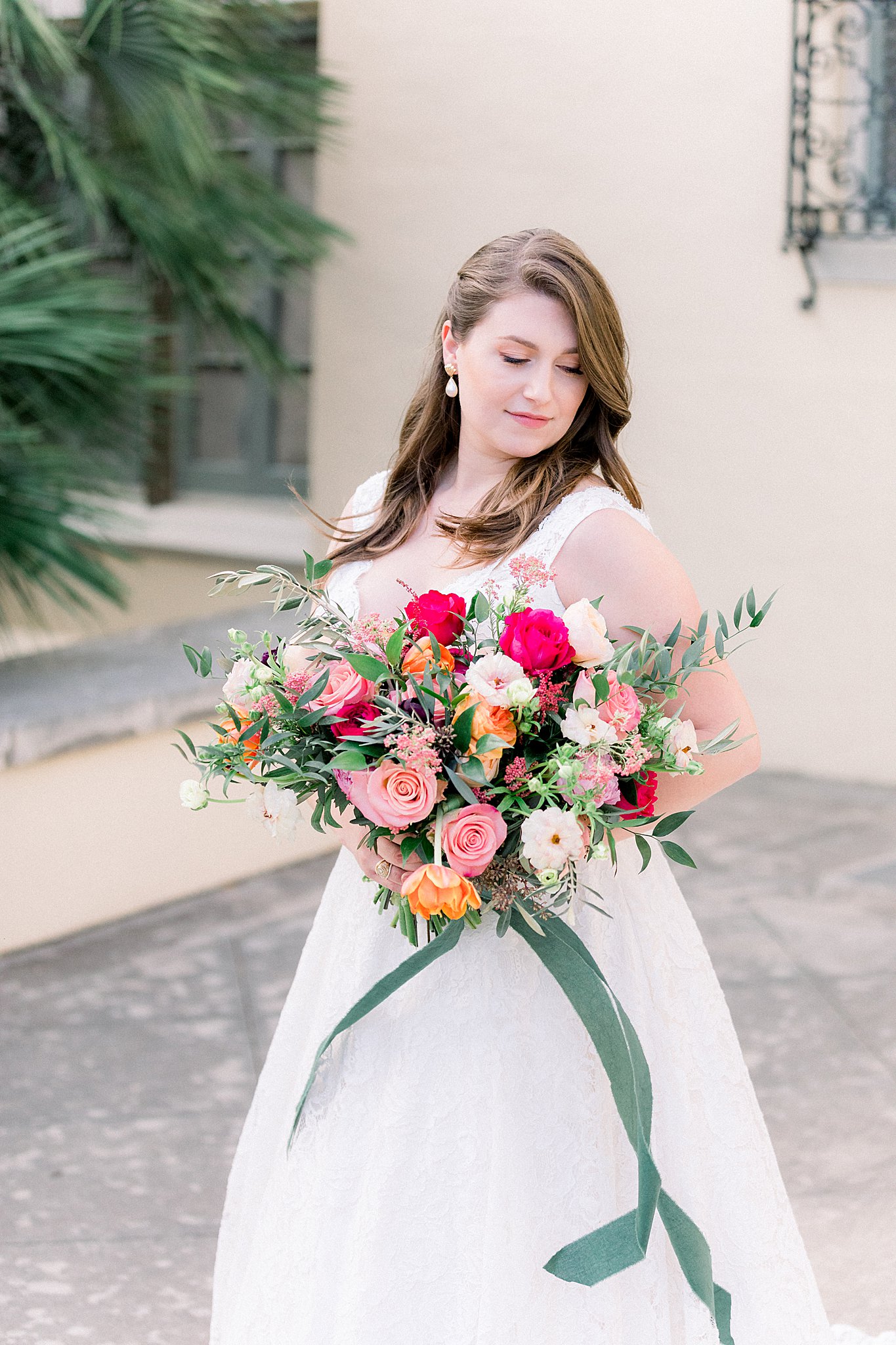 Bride with Bright Bouquet, Anna Kay Photography, Texas Wedding Photographer