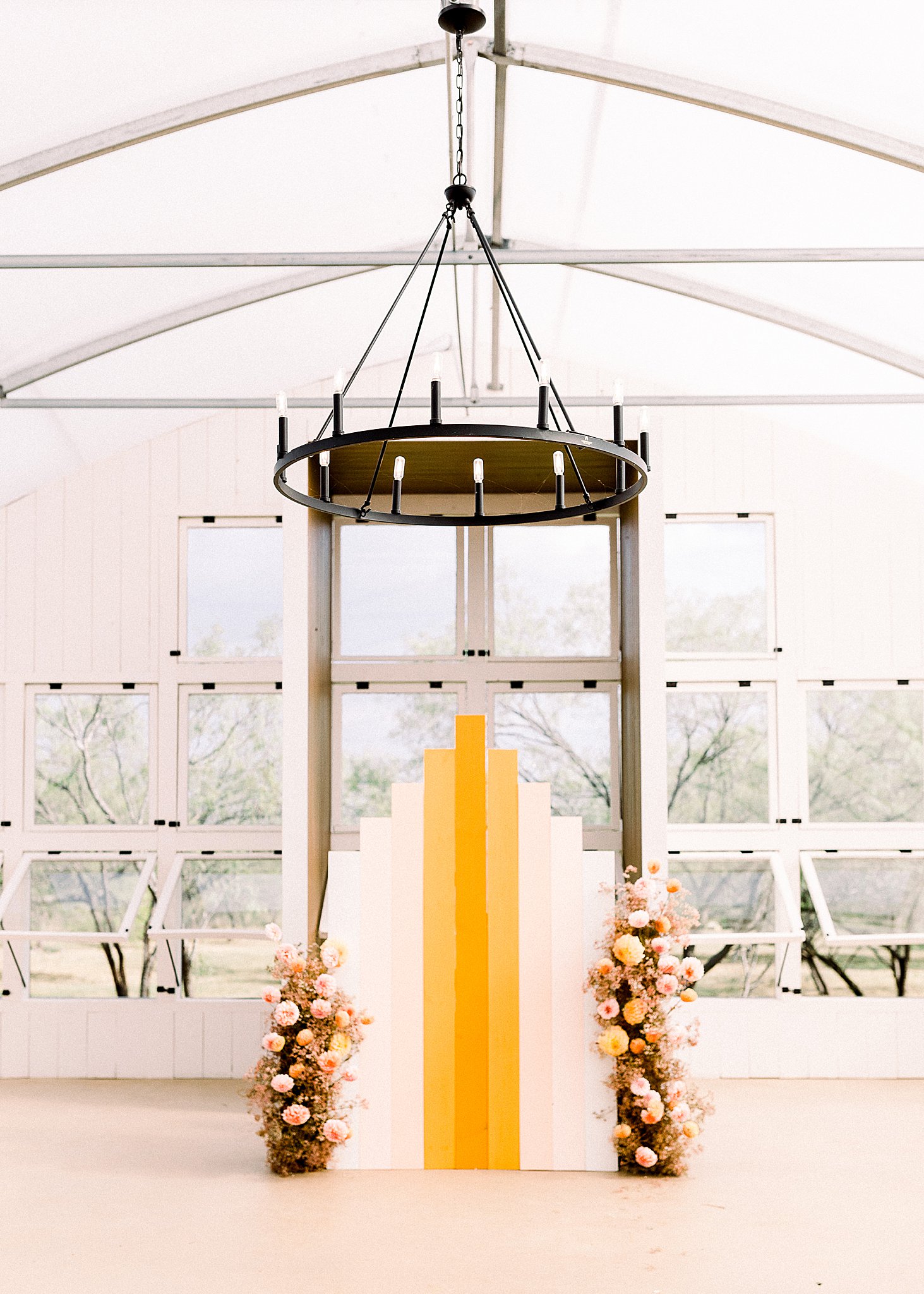 Camino Real Ranch Venue Chandelier Anna Kay Photography