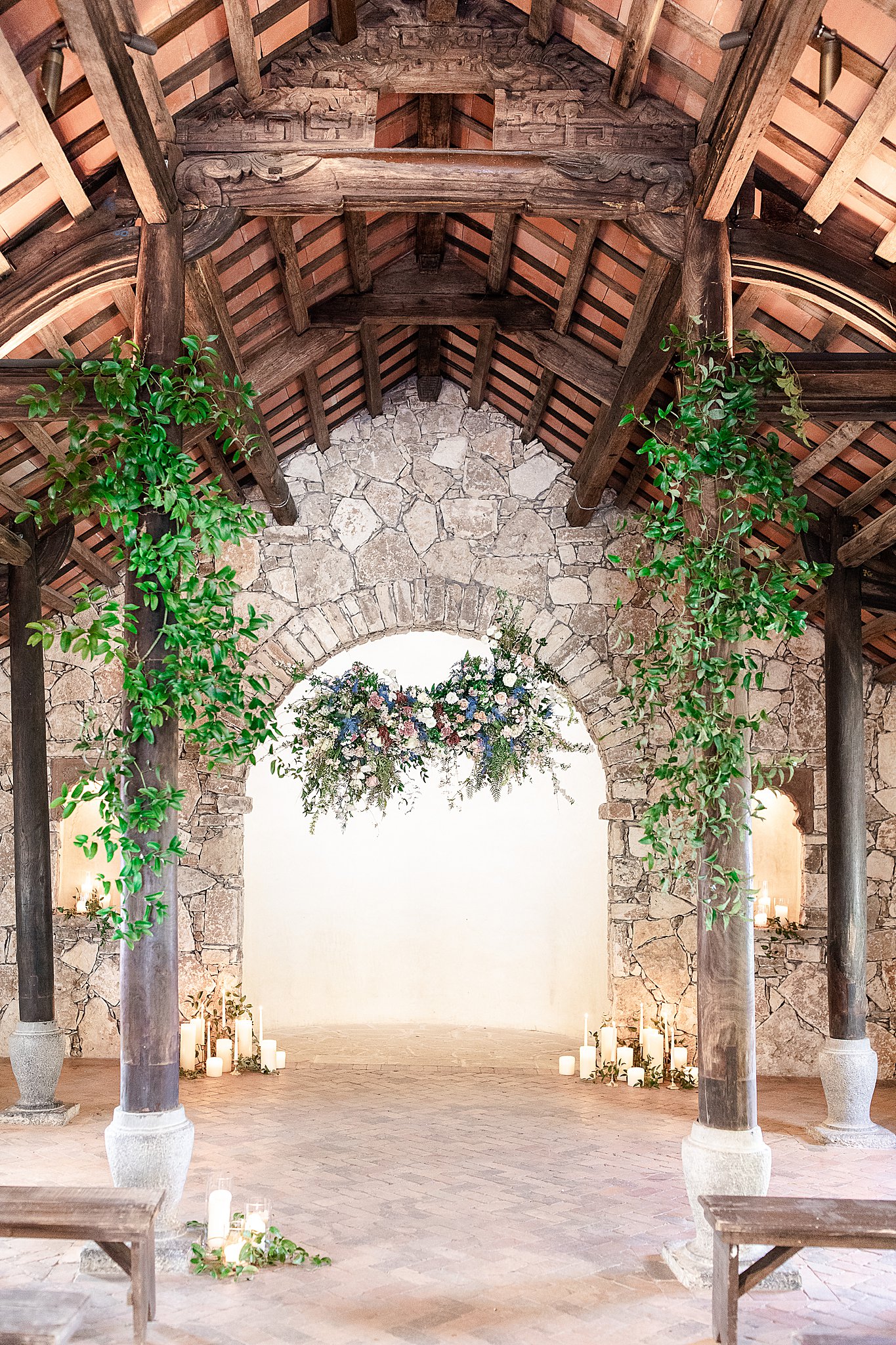 Inside of Ian's Chapel at Camp Lucy Wedding Venue in Austin Texas