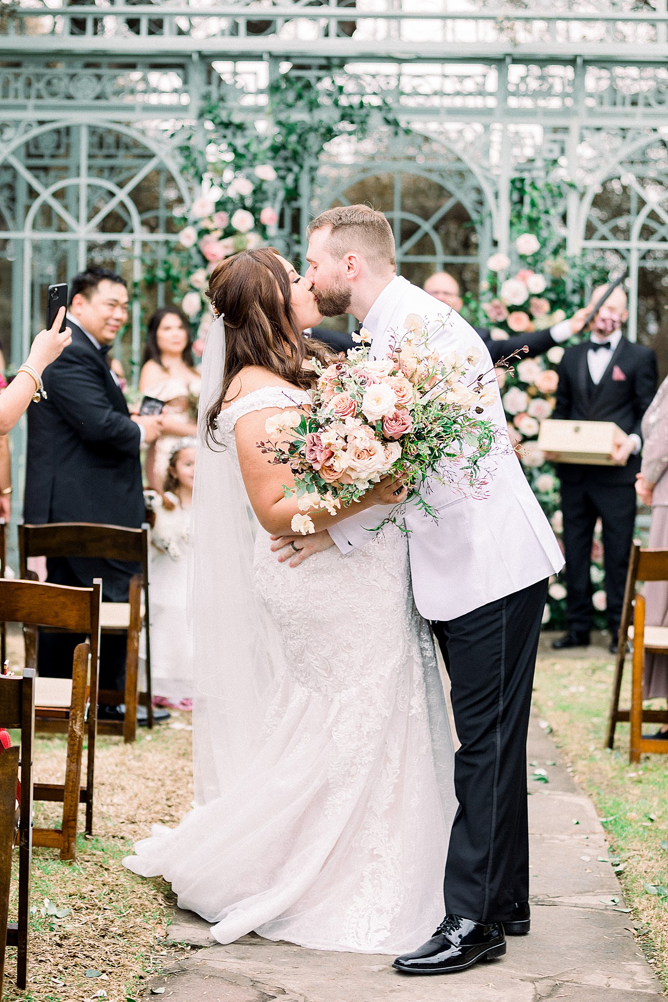 Ceremony Floral Installations,Romantic Ma Maison Spring Wedding by Anna Kay Photography